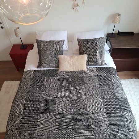 bed - nachtkastjes - nacthtlampen - bovenaanzicht